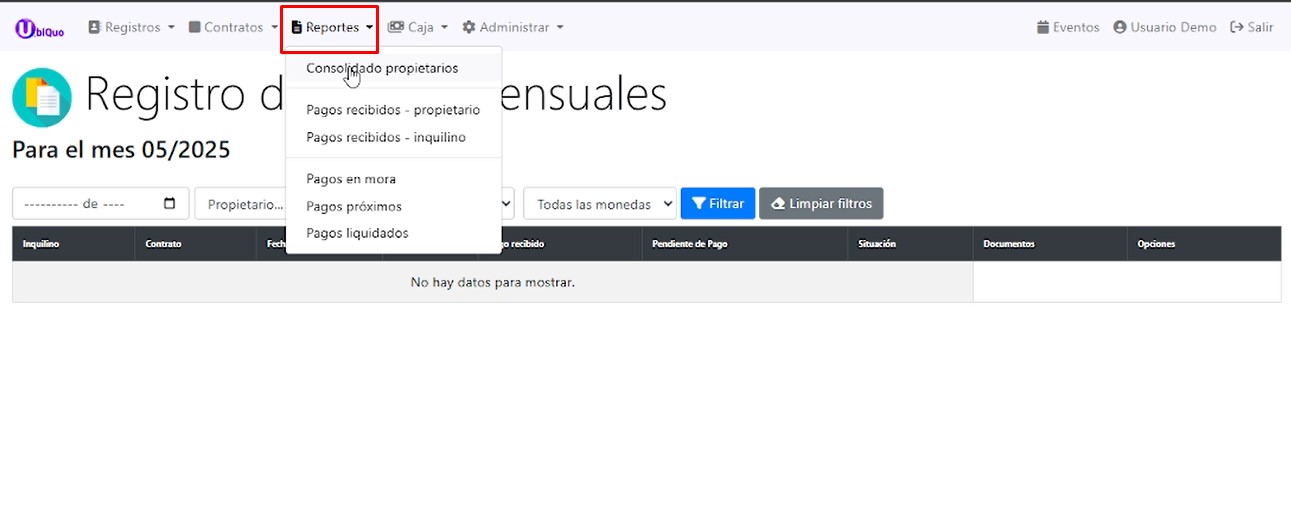 Mosaico de otras secciones del sistema