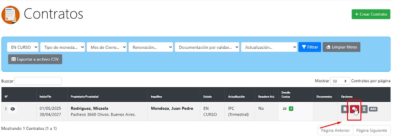 Resumen con alerta de reclamos